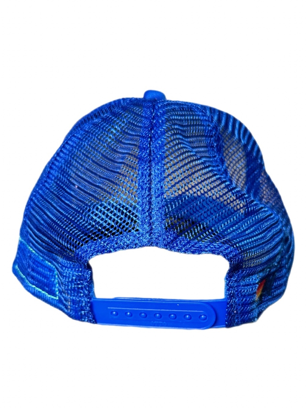 Aviator Nation x SoulCycle Rainbow Skull Snapback Mesh Trucker Hat Blue - Picture 4 of 5